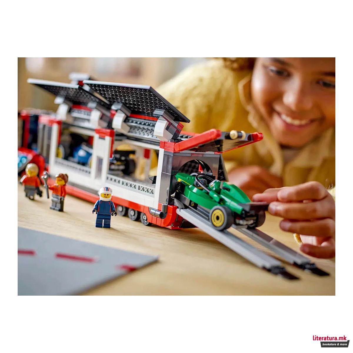 LEGO коцки, City, F1® Truck with RB20 & AMR24 F1® Cars 