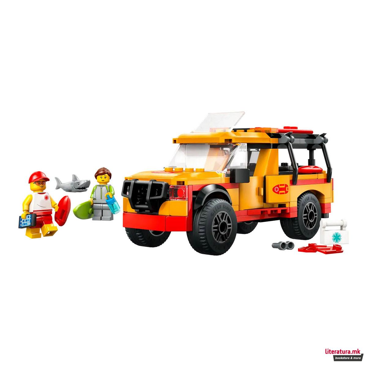 LEGO коцки, City, Lifeguard Beach Rescue Truck