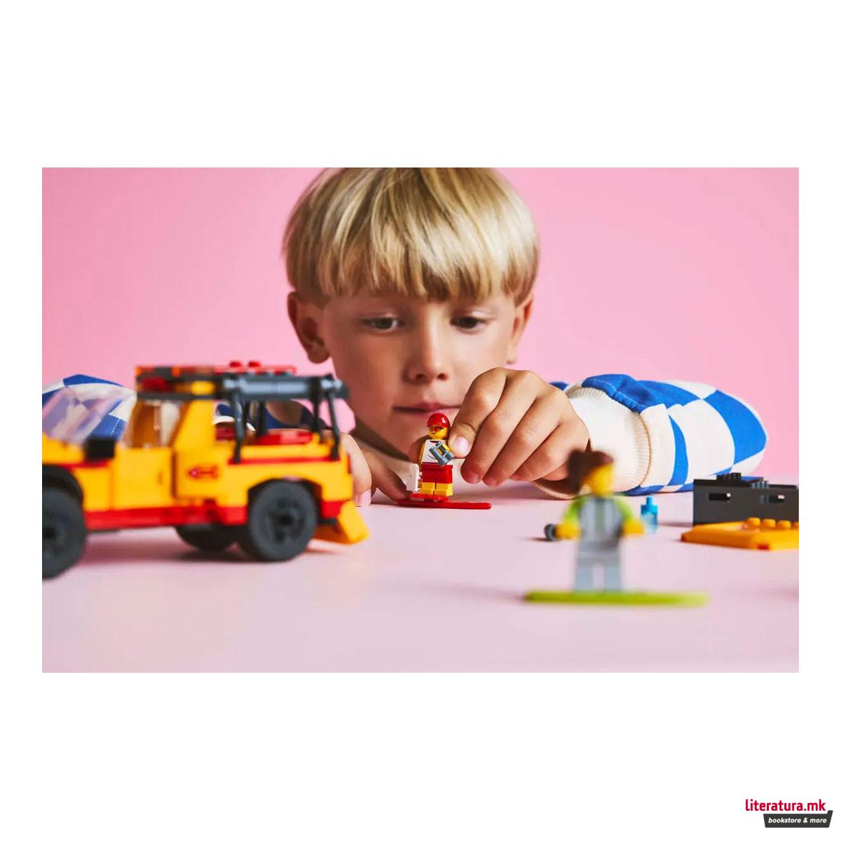 LEGO коцки, City, Lifeguard Beach Rescue Truck