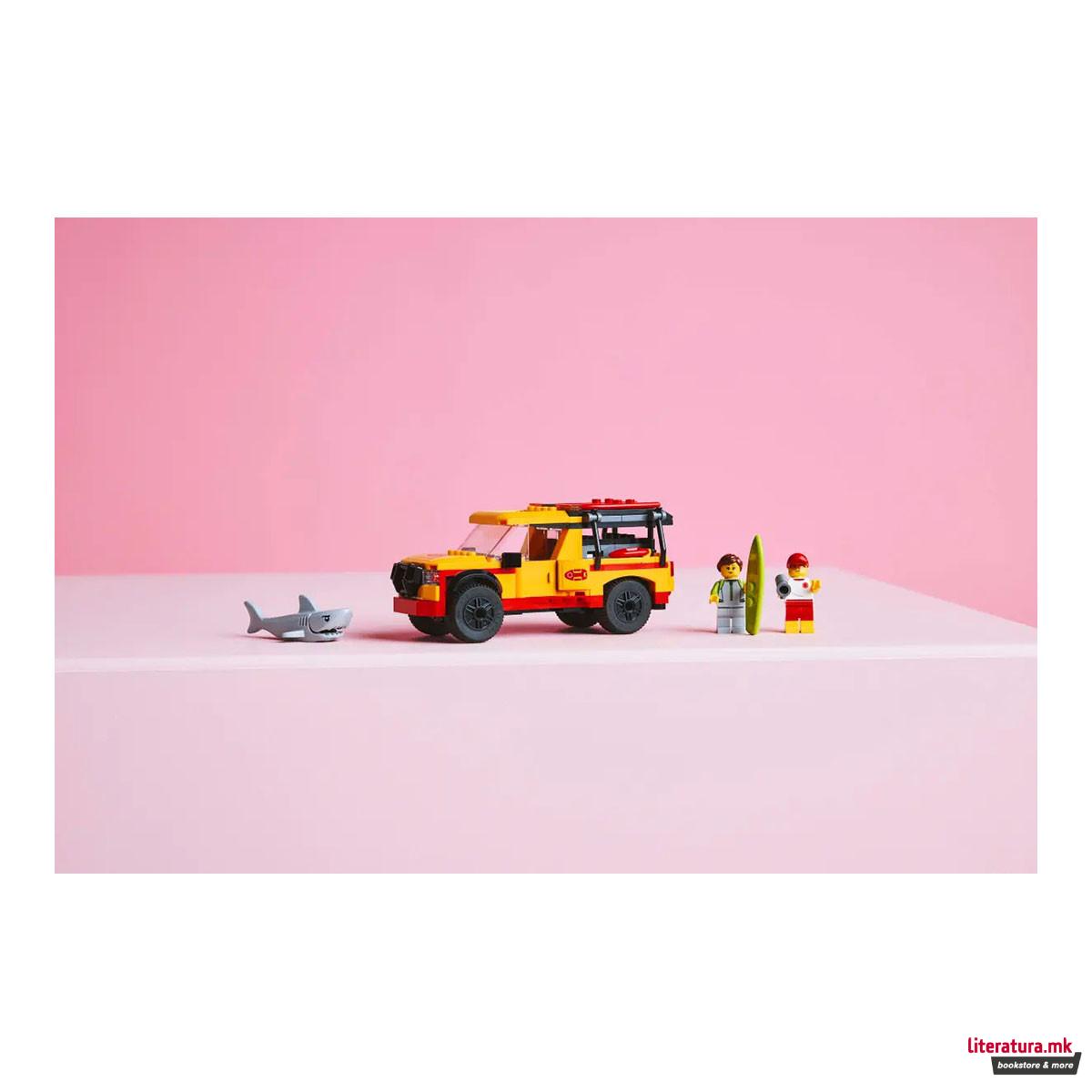 LEGO коцки, City, Lifeguard Beach Rescue Truck