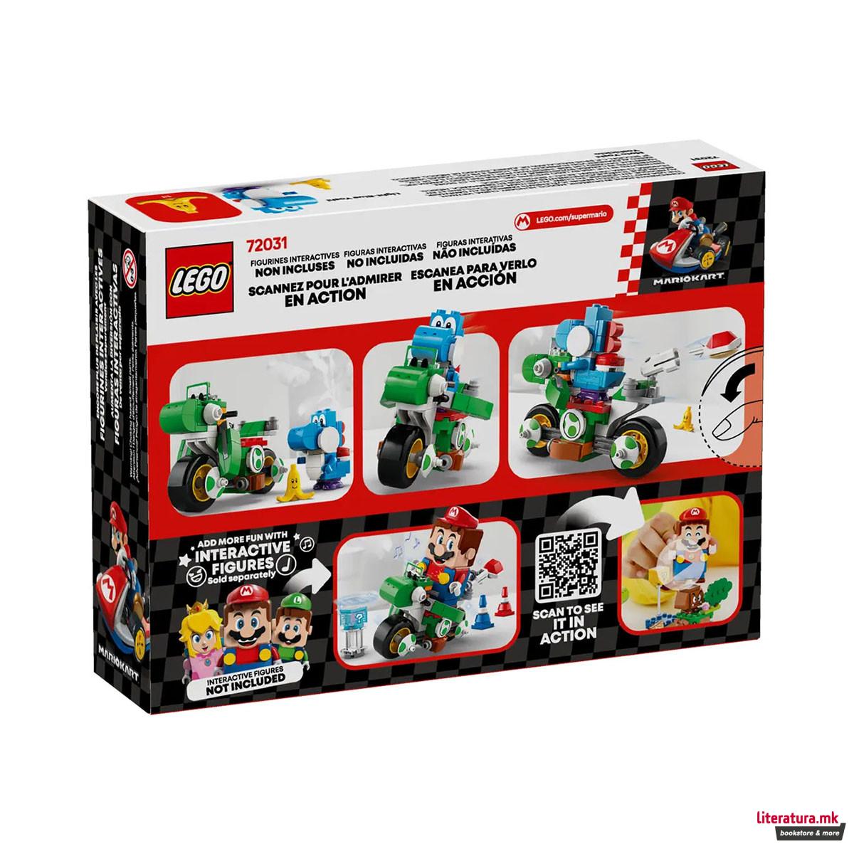 LEGO коцки, Super Mario, Mario Kart™ – Yoshi Bike