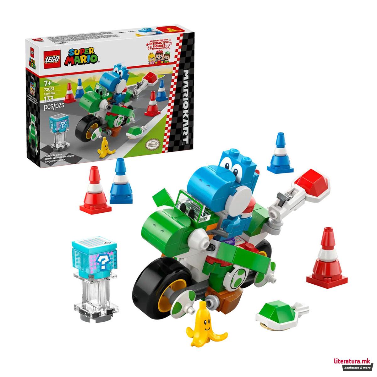 LEGO коцки, Super Mario, Mario Kart™ – Yoshi Bike