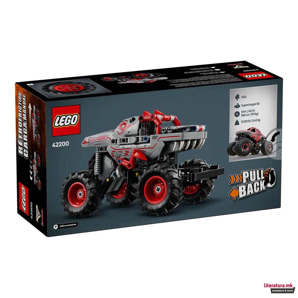 LEGO коцки, Technic, Monster Jam™ ThunderROARus™ Pull-Back