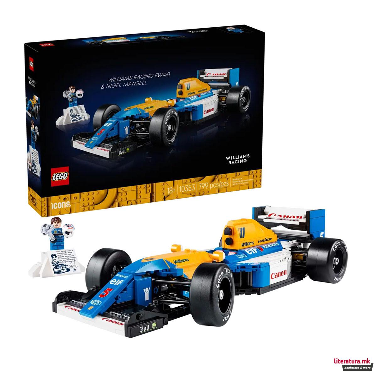 LEGO коцки, Icons, Williams Racing FW14B & Nigel Mansell
