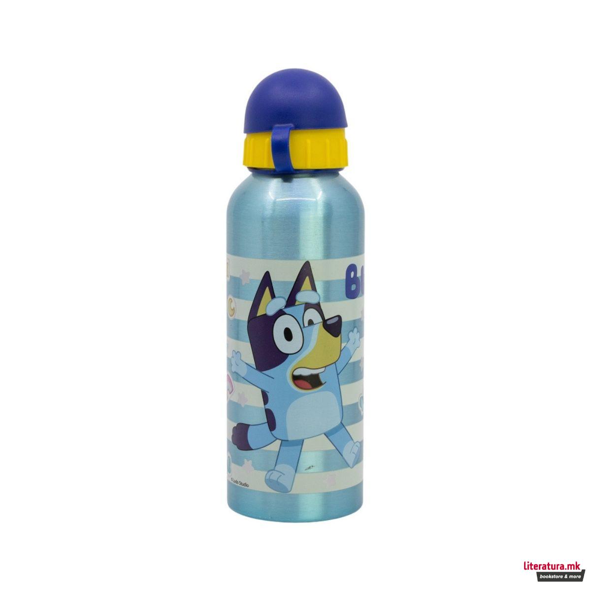 Детско алуминиумско шише, Bluey, 530 ml