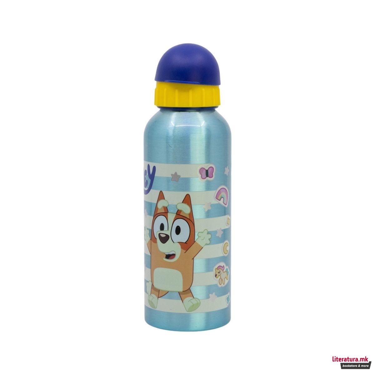 Детско алуминиумско шише, Bluey, 530 ml