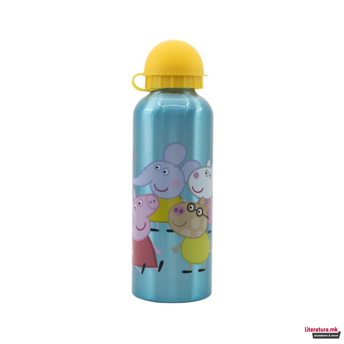 Детско алуминиумско шише, Peppa Pig, 530 ml