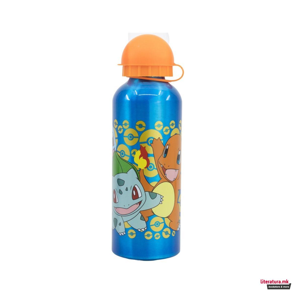 Детско алуминиумско шише, Pokemon, 530 ml