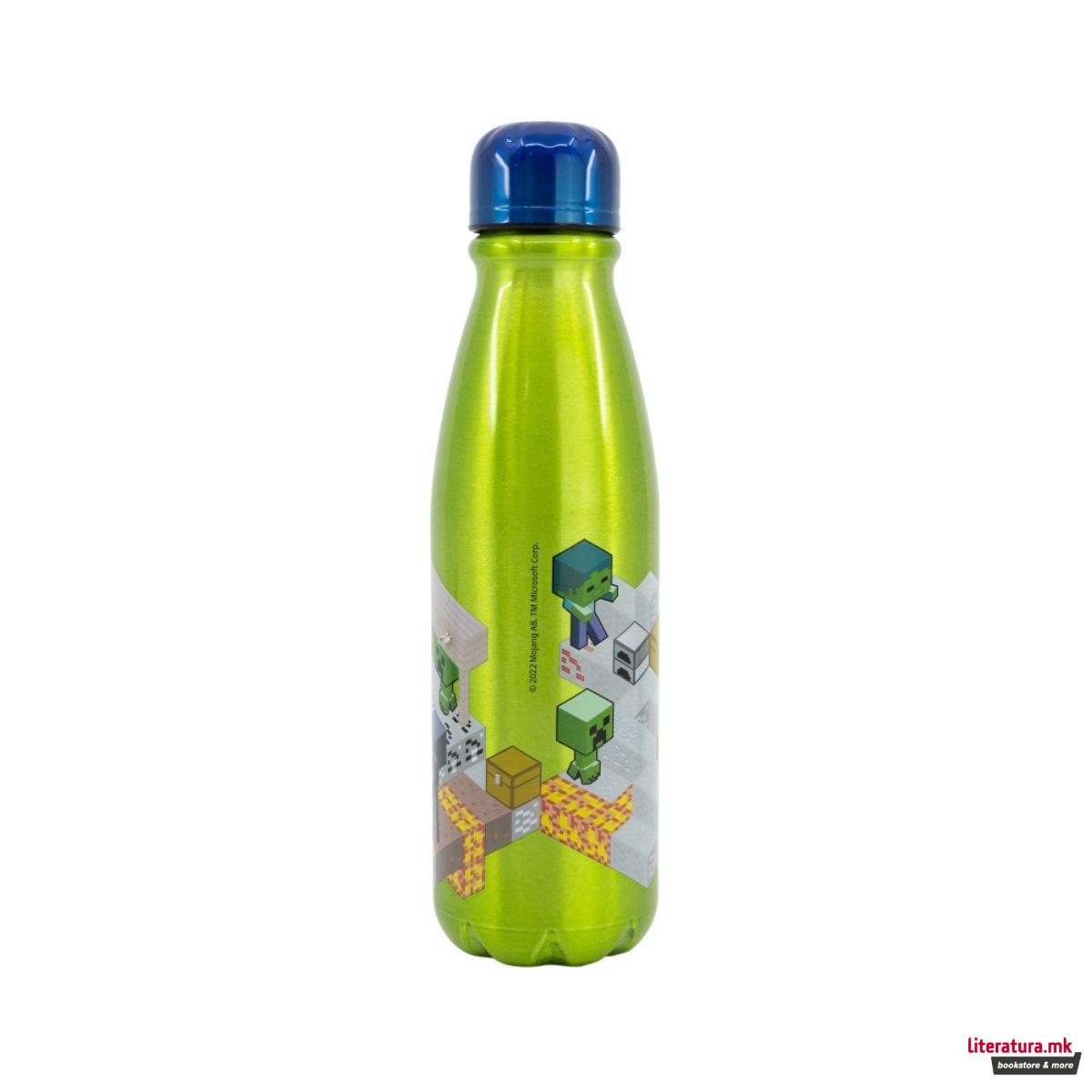 Детско алуминиумско шише, Minecraft, 600 ml 