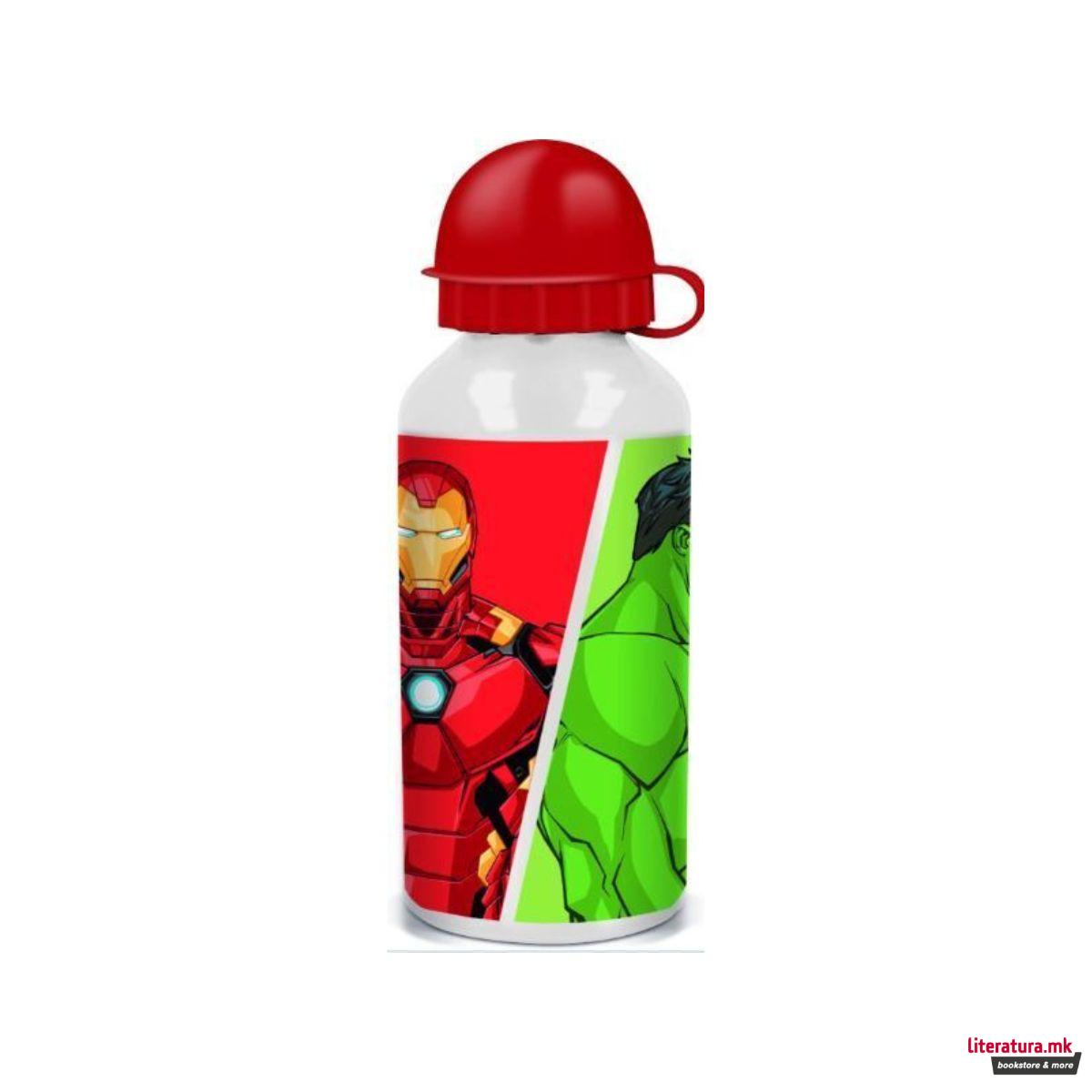 Детско алуминиумско шише, Avengers, 400 ml