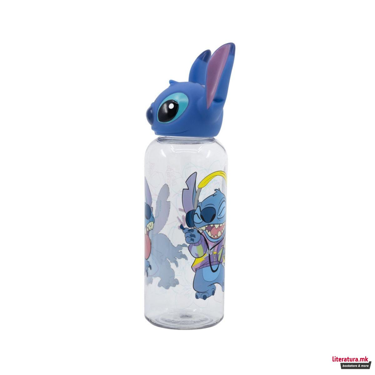 Детско шише со 3Д фигура, Stitch, 560 ml