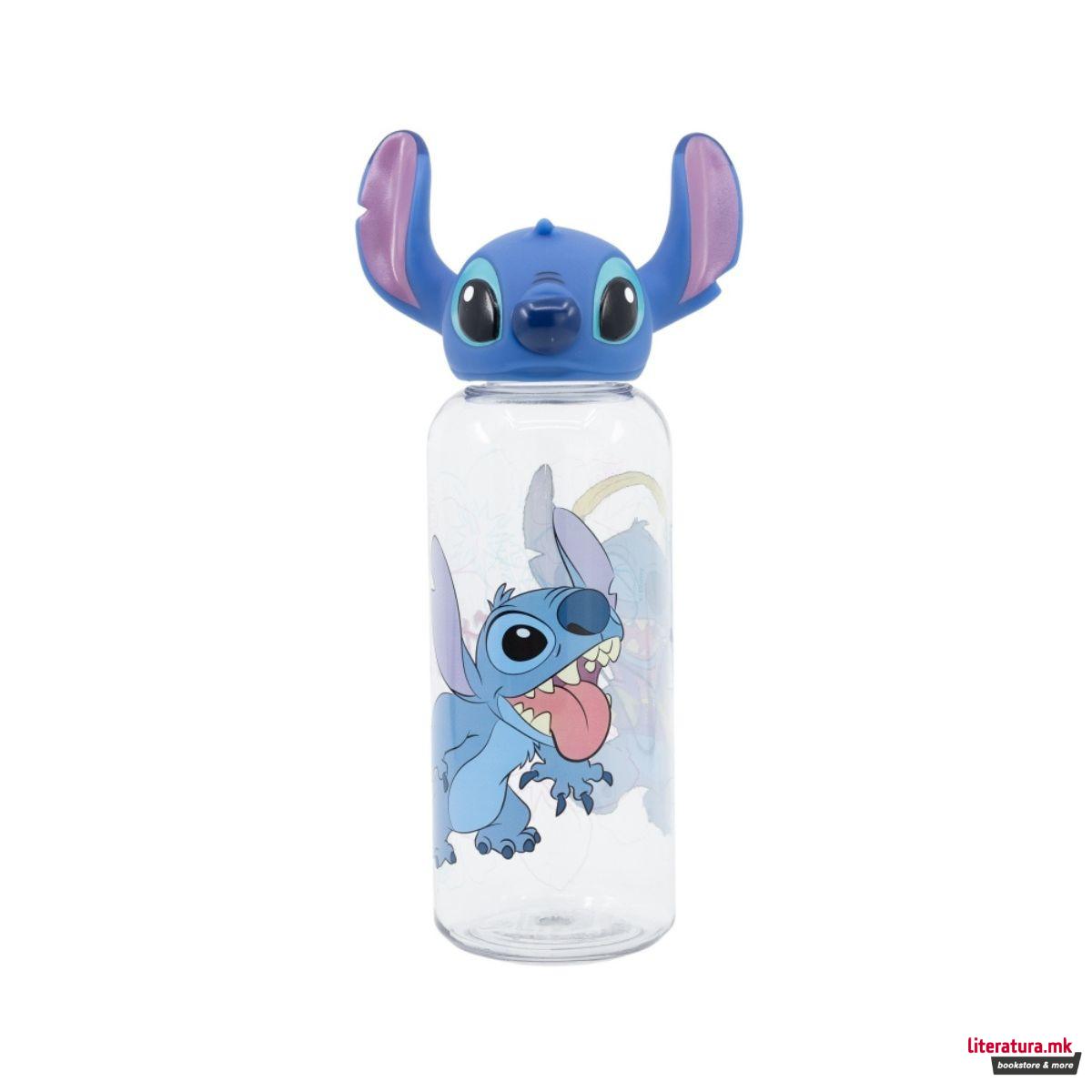 Детско шише со 3Д фигура, Stitch, 560 ml