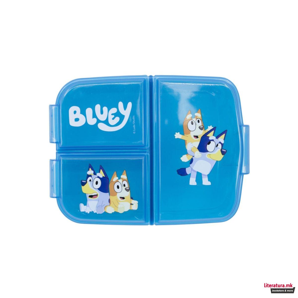 Кутија за ужинка со 3 прегради, Bluey