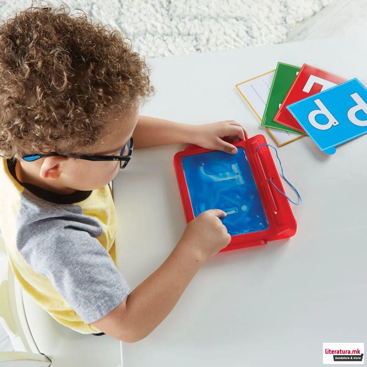Пиши-бриши таблет за учење букви, Letter Tracing Sensory Pad 