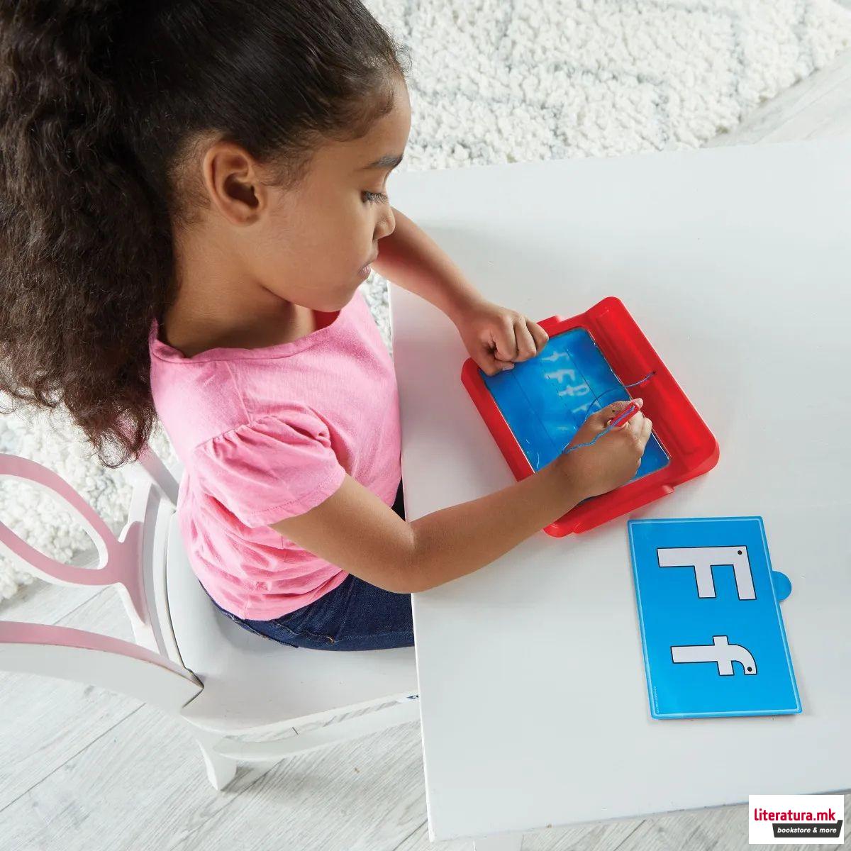 Пиши-бриши таблет за учење букви, Letter Tracing Sensory Pad 