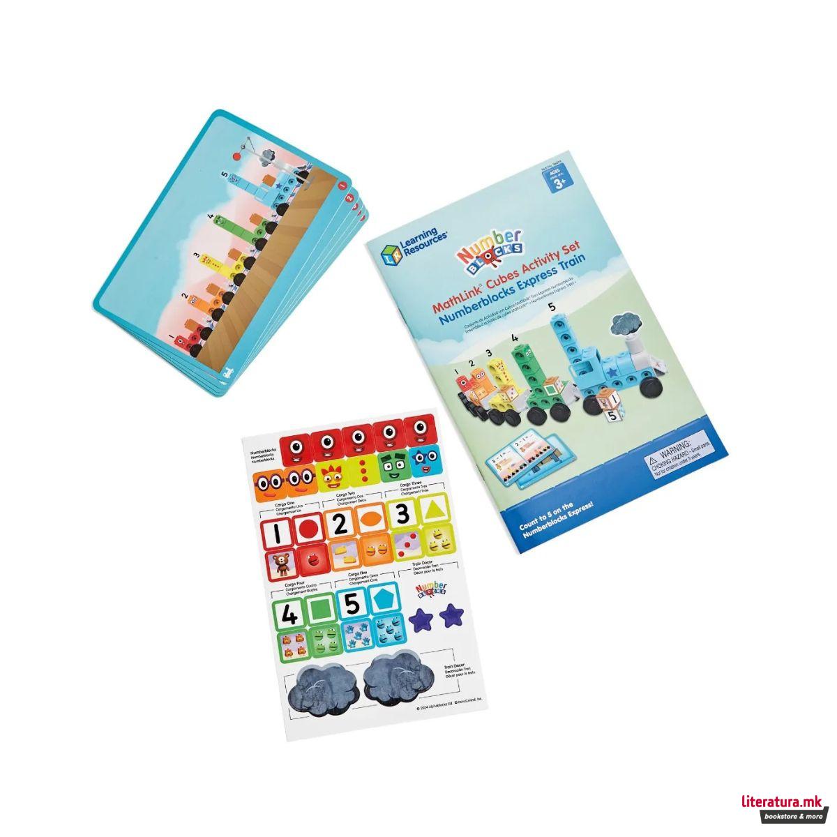 Сет за игра со математички коцки, MathLink® Cubes Numberblocks® Express Train