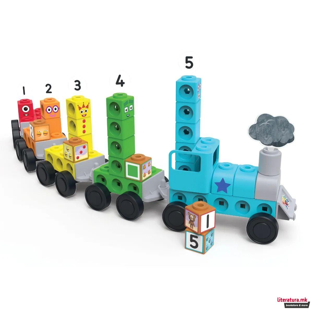 Сет за игра со математички коцки, MathLink® Cubes Numberblocks® Express Train