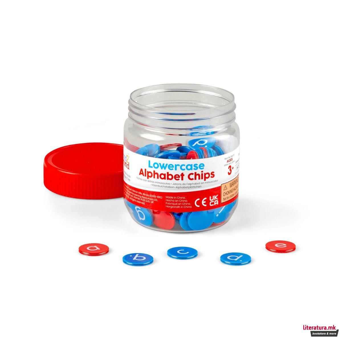 Плочки за учење букви, Lowercase Alphabet Counters (Set of 6)