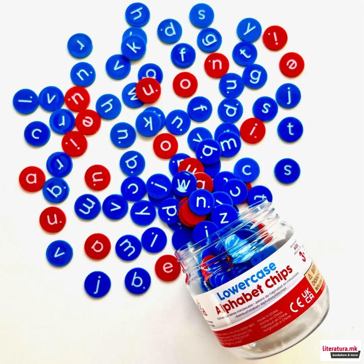 Плочки за учење букви, Lowercase Alphabet Counters (Set of 6)