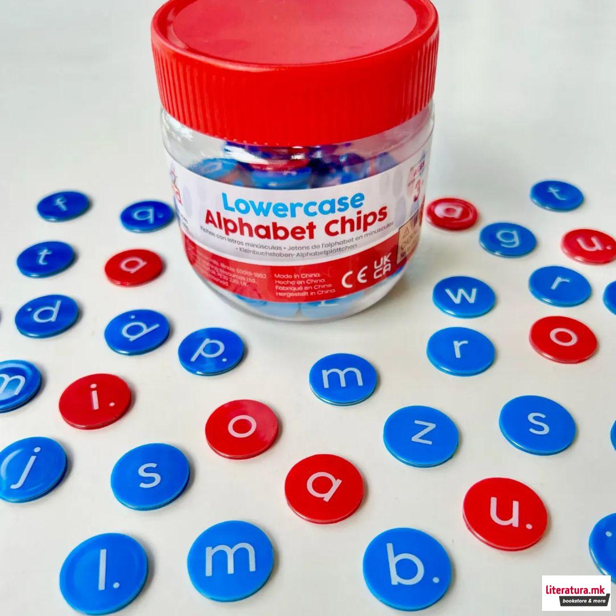 Плочки за учење букви, Lowercase Alphabet Counters (Set of 6)
