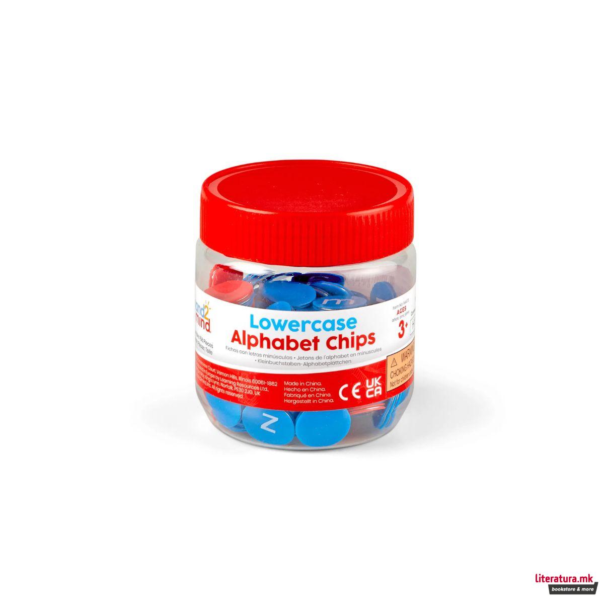 Плочки за учење букви, Lowercase Alphabet Counters (Set of 6)