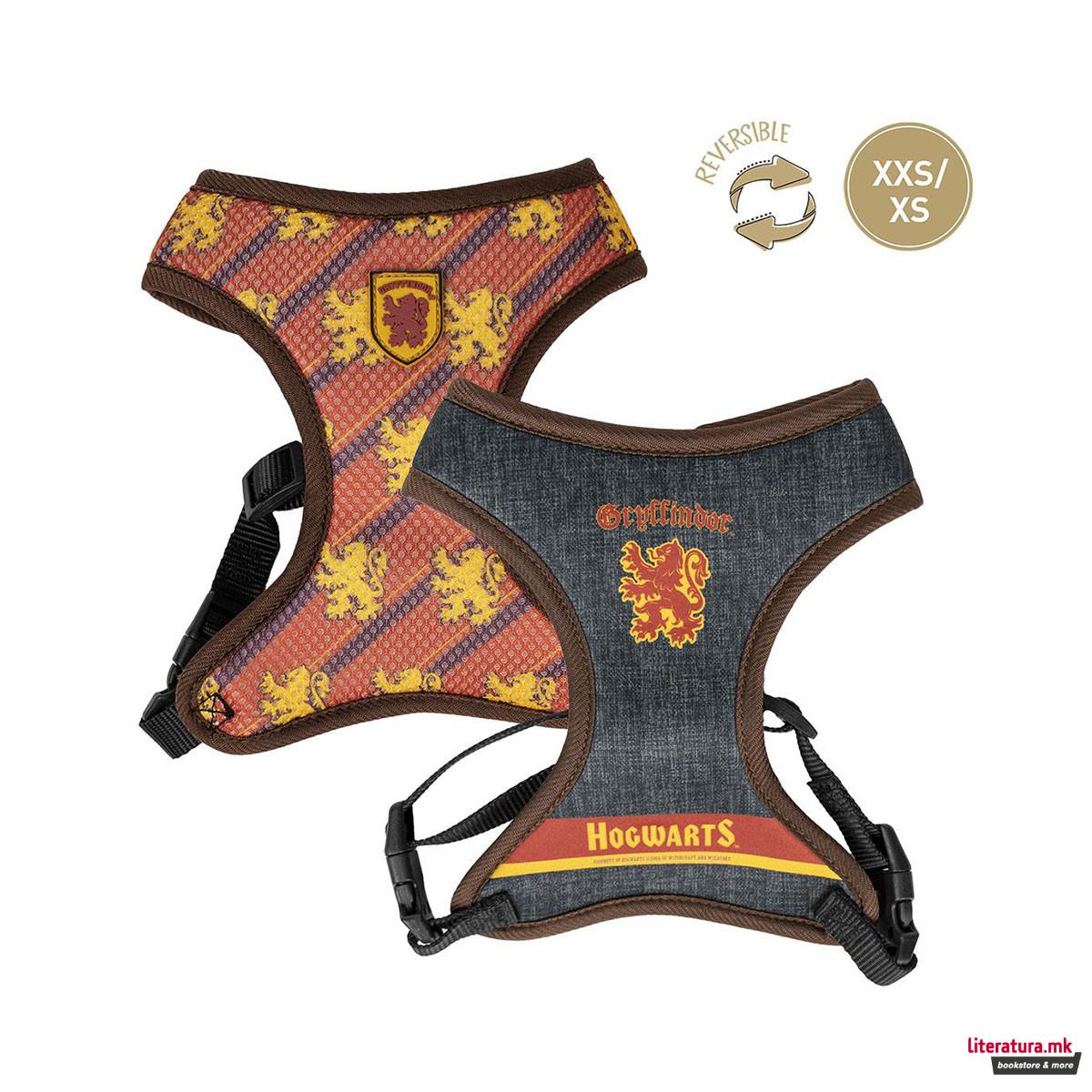 Двостран градник за куче - XXS/XS, Harry Potter - Gryffindor
