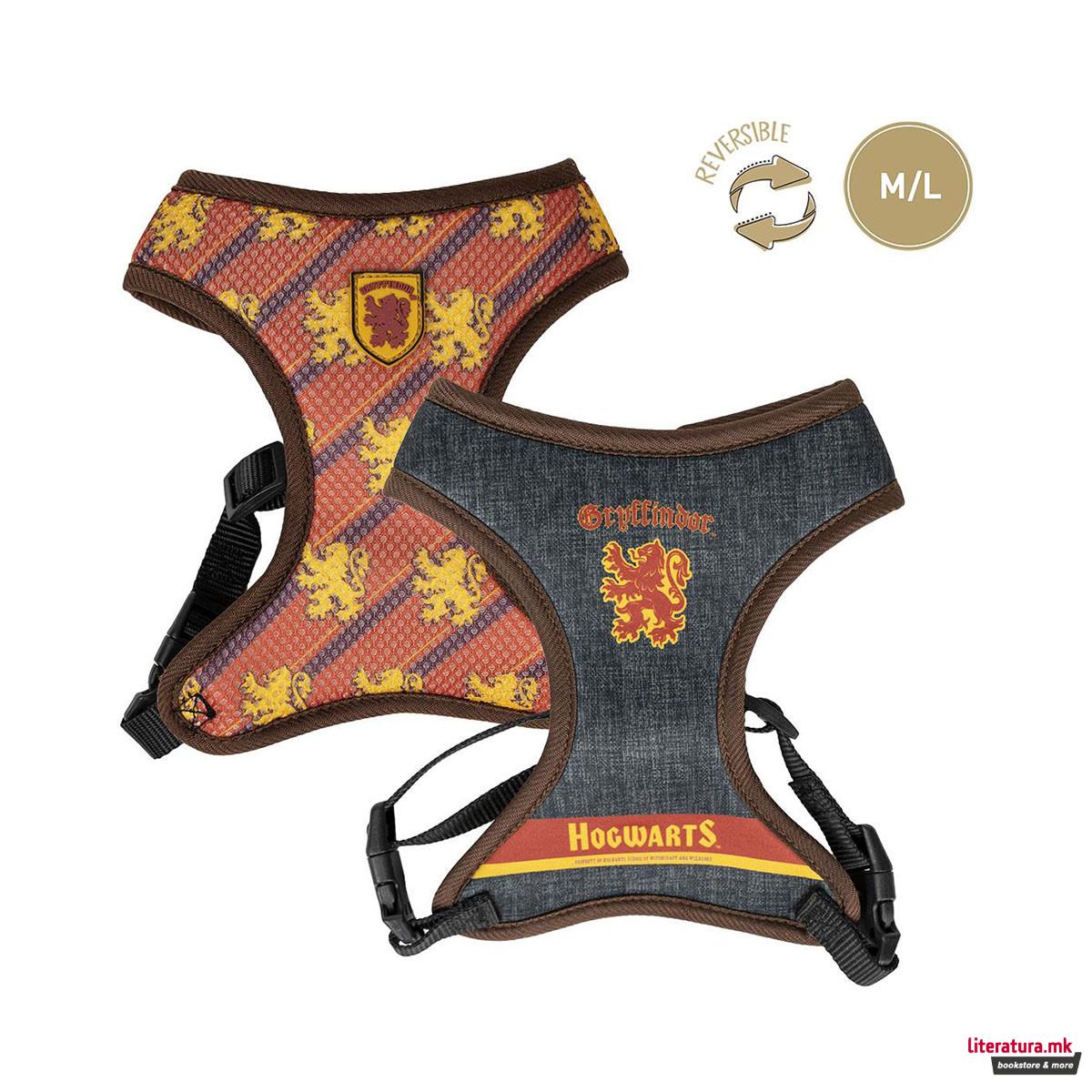 Двостран градник за куче - M/L, Harry Potter - Gryffindor