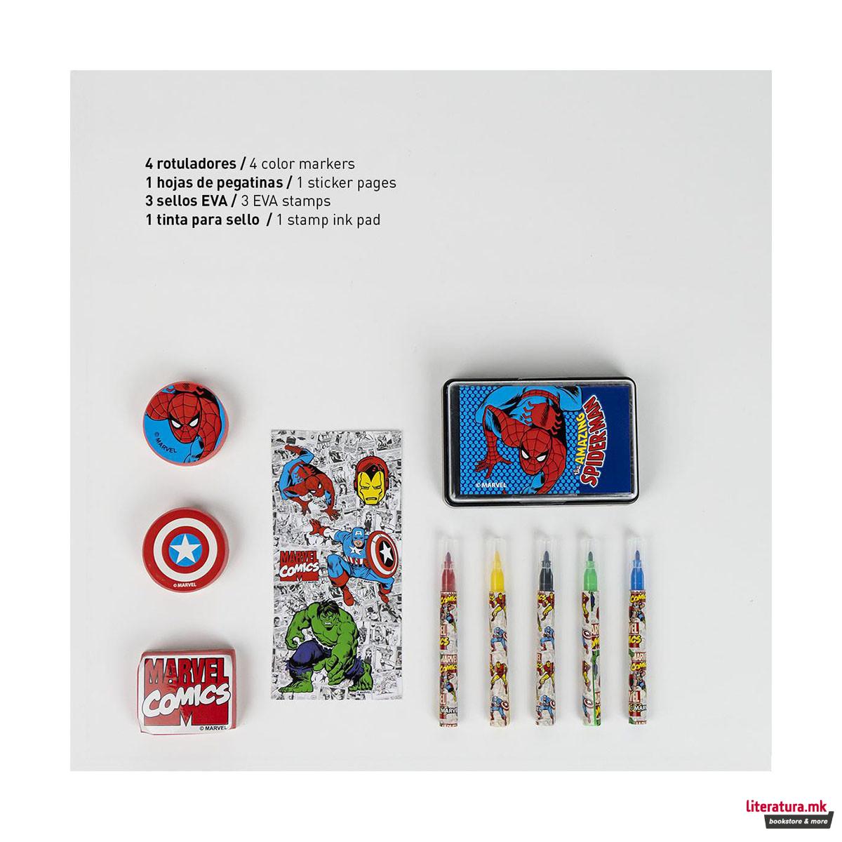 Сет за цртање и боење - куферче, Marvel: Avengers 2