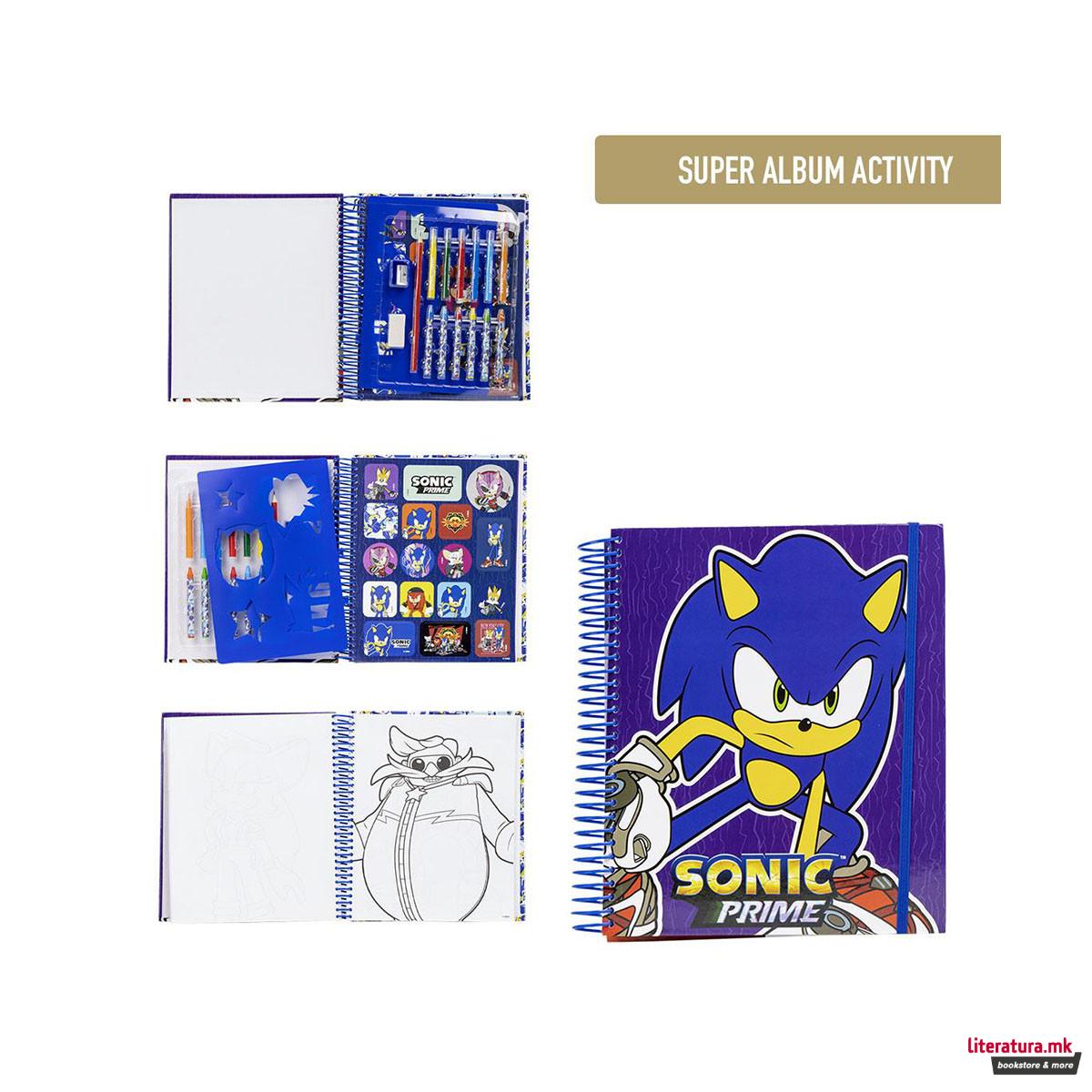 Сет за цртање и боење - нотес, Sonic Prime