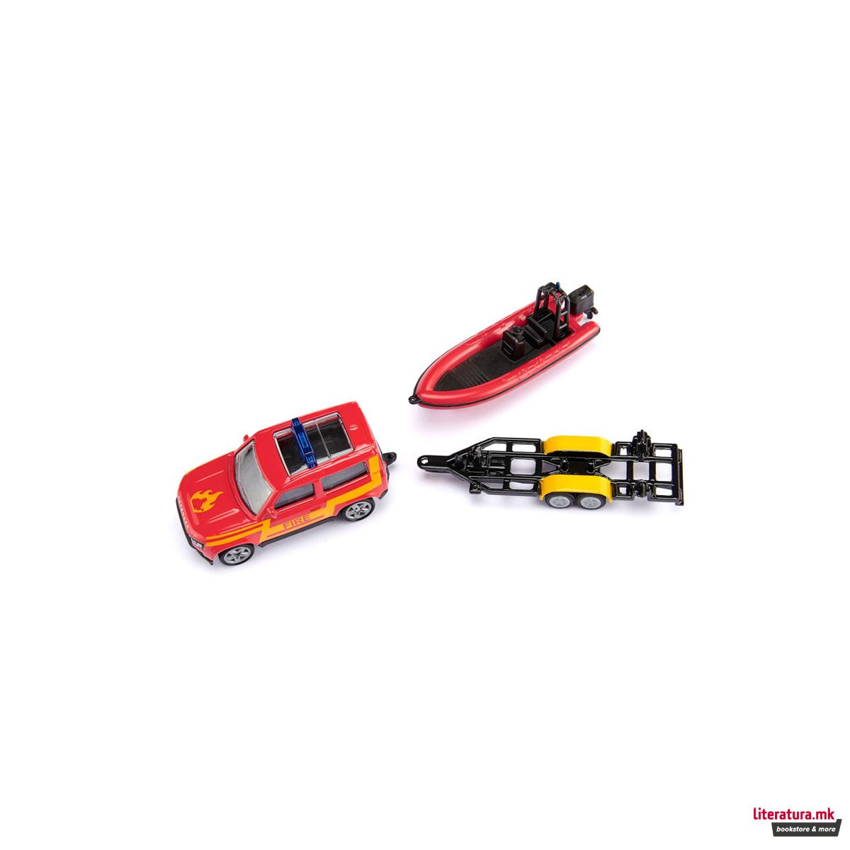 Фигура, Land Rover Defender w/Boat 