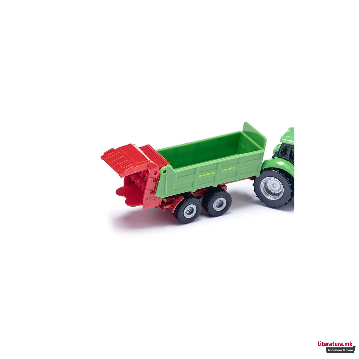 Фигура, Deutz-Fahr w/Universal Strautmann Manure Spreader 