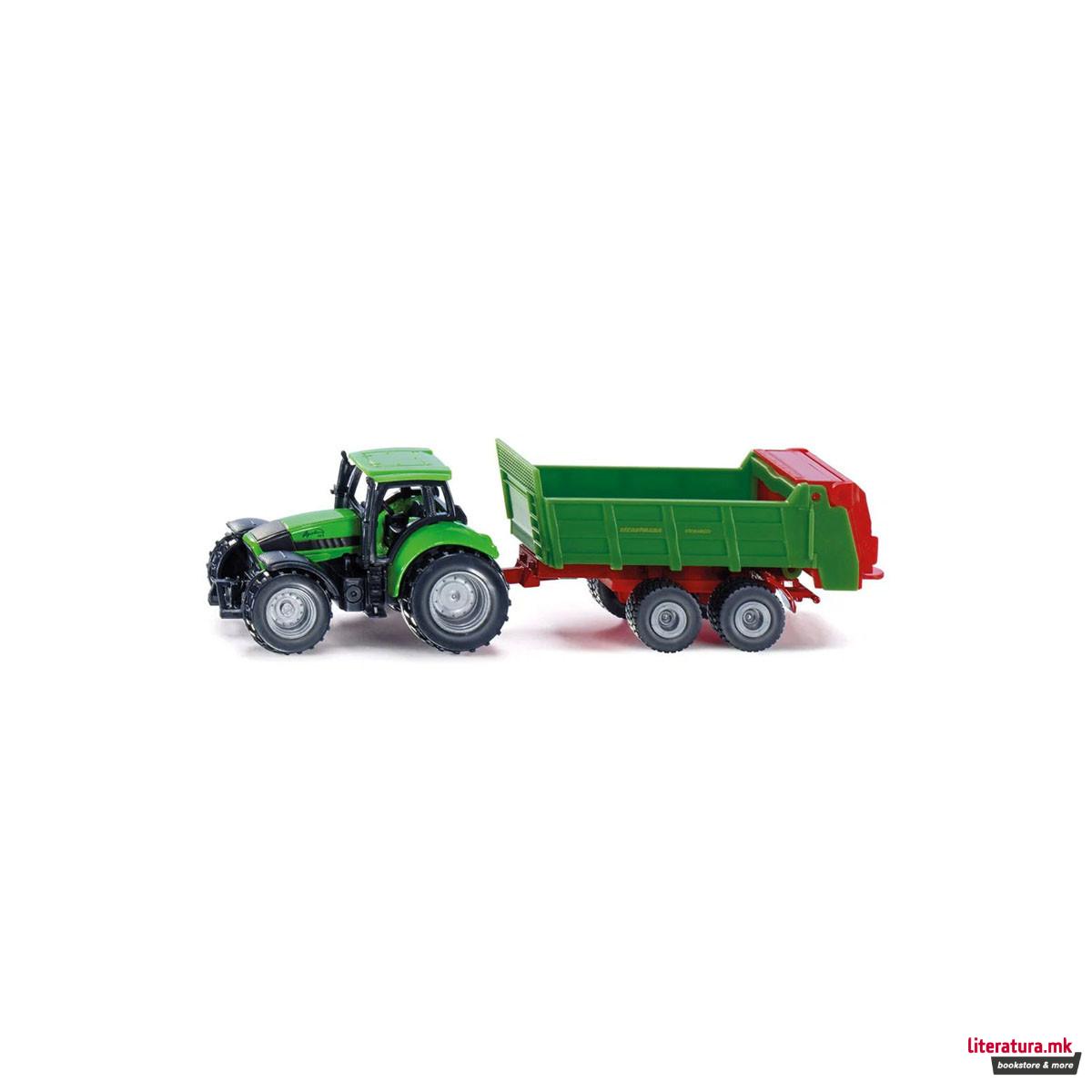 Фигура, Deutz-Fahr w/Universal Strautmann Manure Spreader 