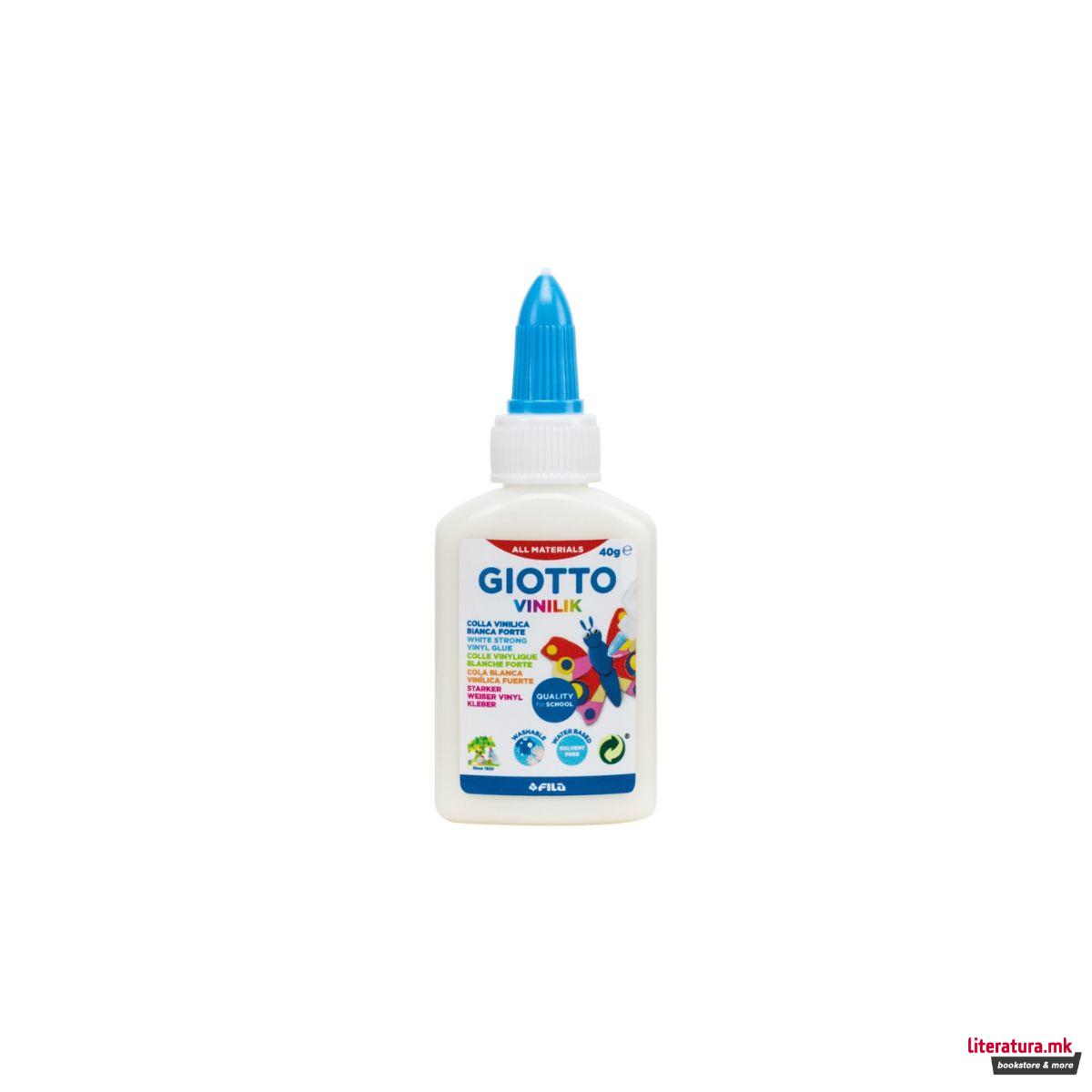 Течно лепило, Giotto Vinilik White, 40g 