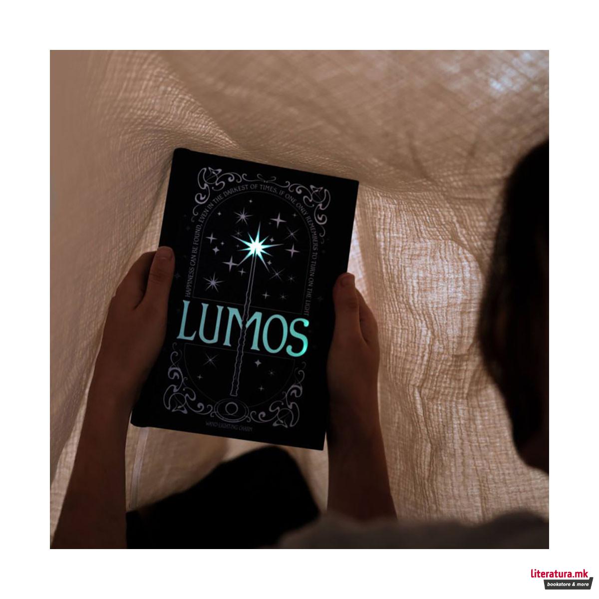 Нотес со светлечка корица, Harry Potter - Lumos Maxima