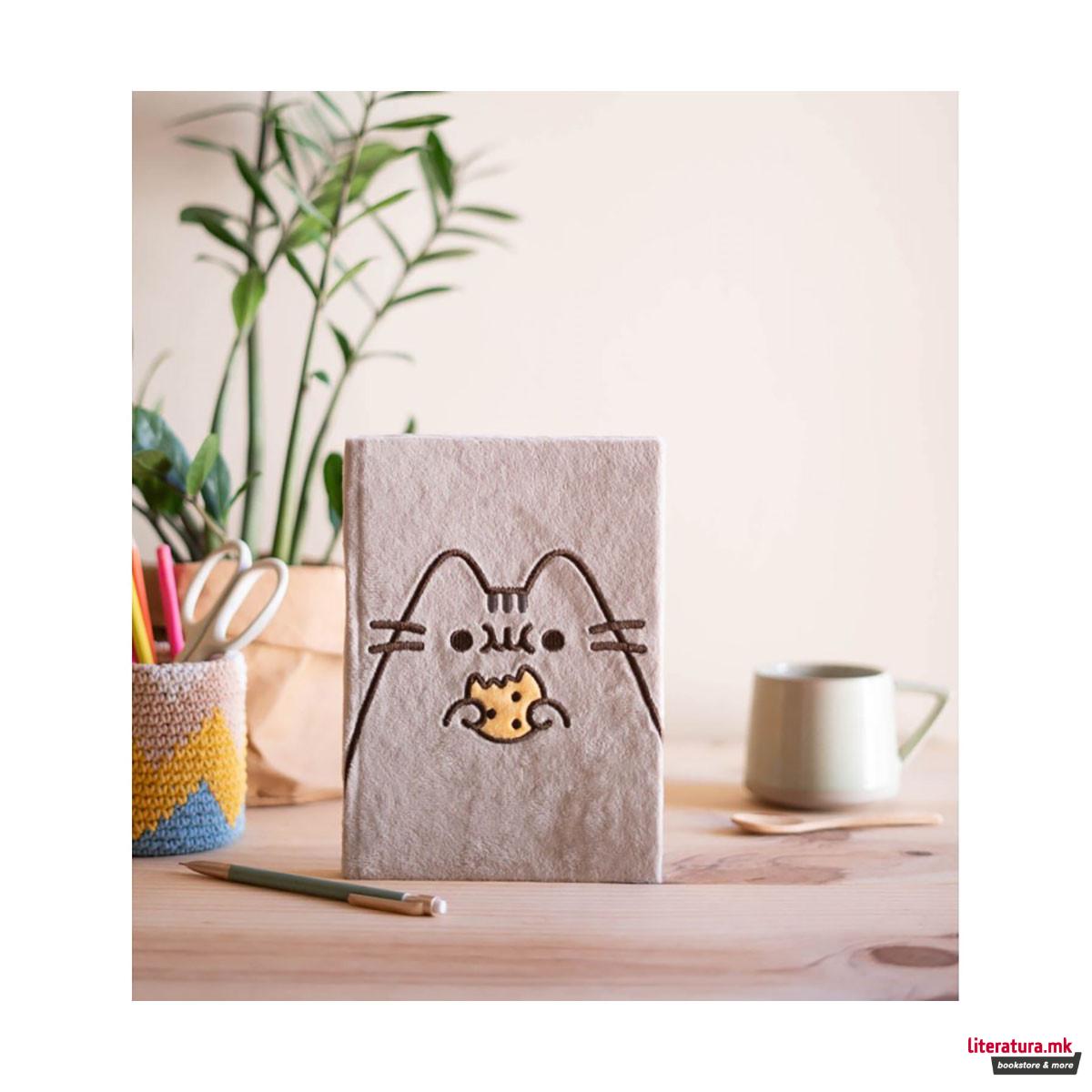 Нотес A5 со плишани корици, Pusheen