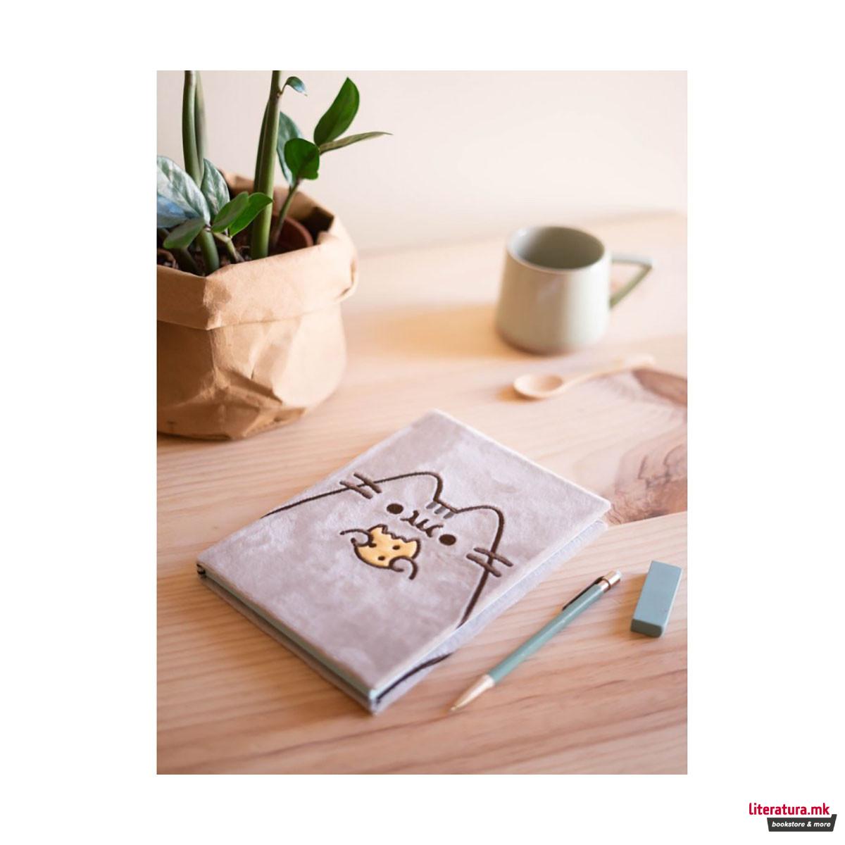 Нотес A5 со плишани корици, Pusheen