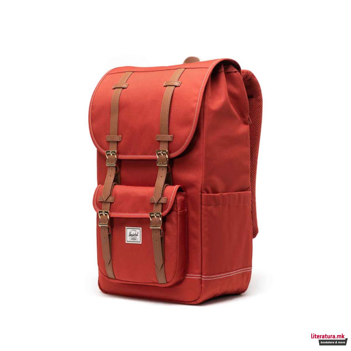 Ранец, Little America, Red Ochre/White Stitch