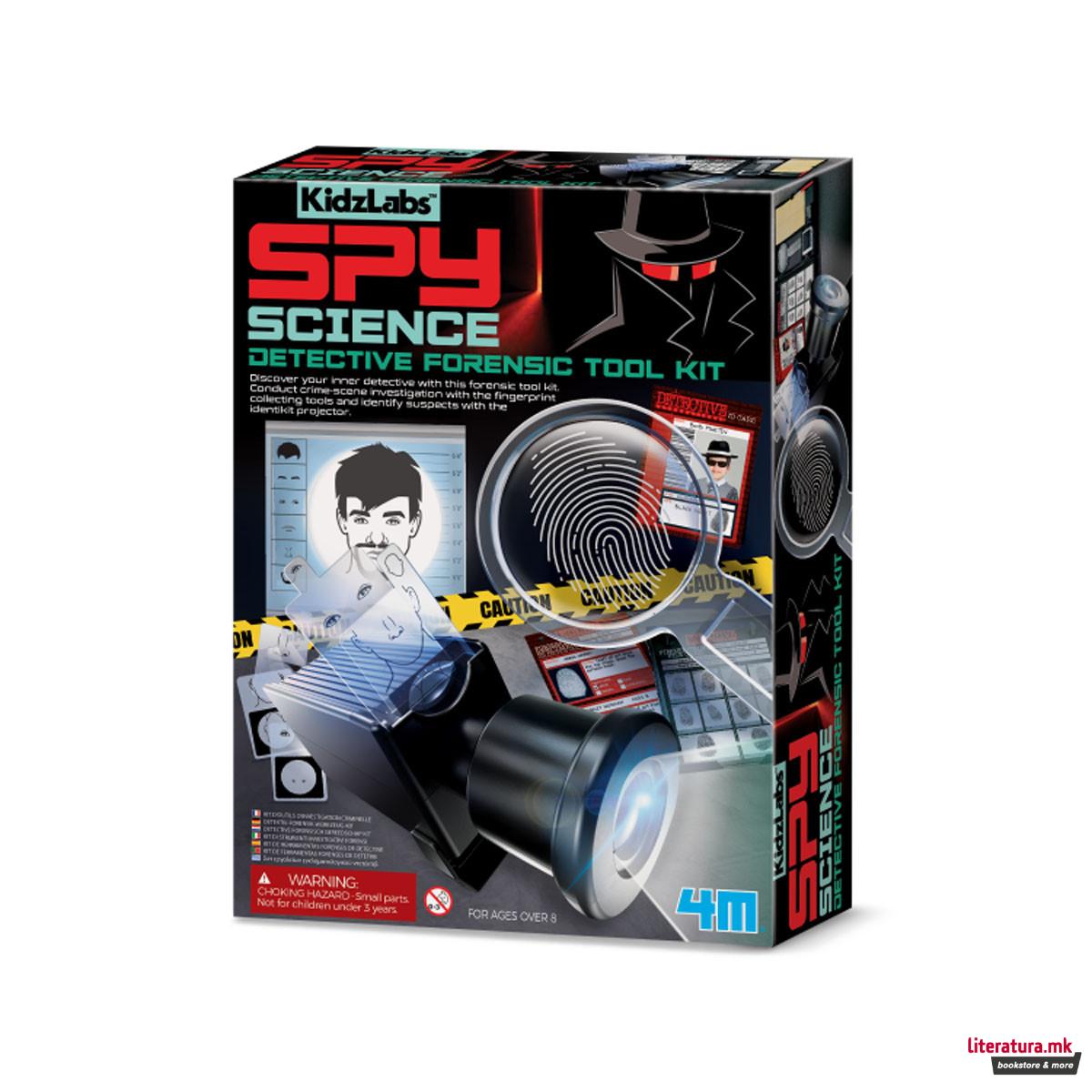 СТЕМ сет, Kidzlabs, Spy Science - Detective Forensic Tool Kit 