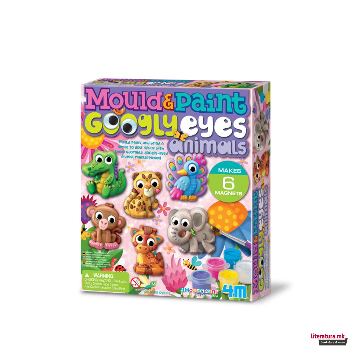 Сет за изработка, Mould & Paint: Googly Eyes Animals 