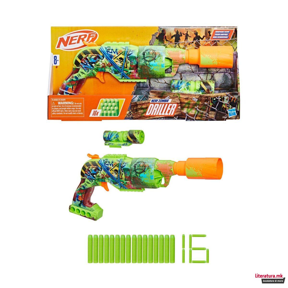 Пиштол со мека муниција, NERF Zombie Driller 