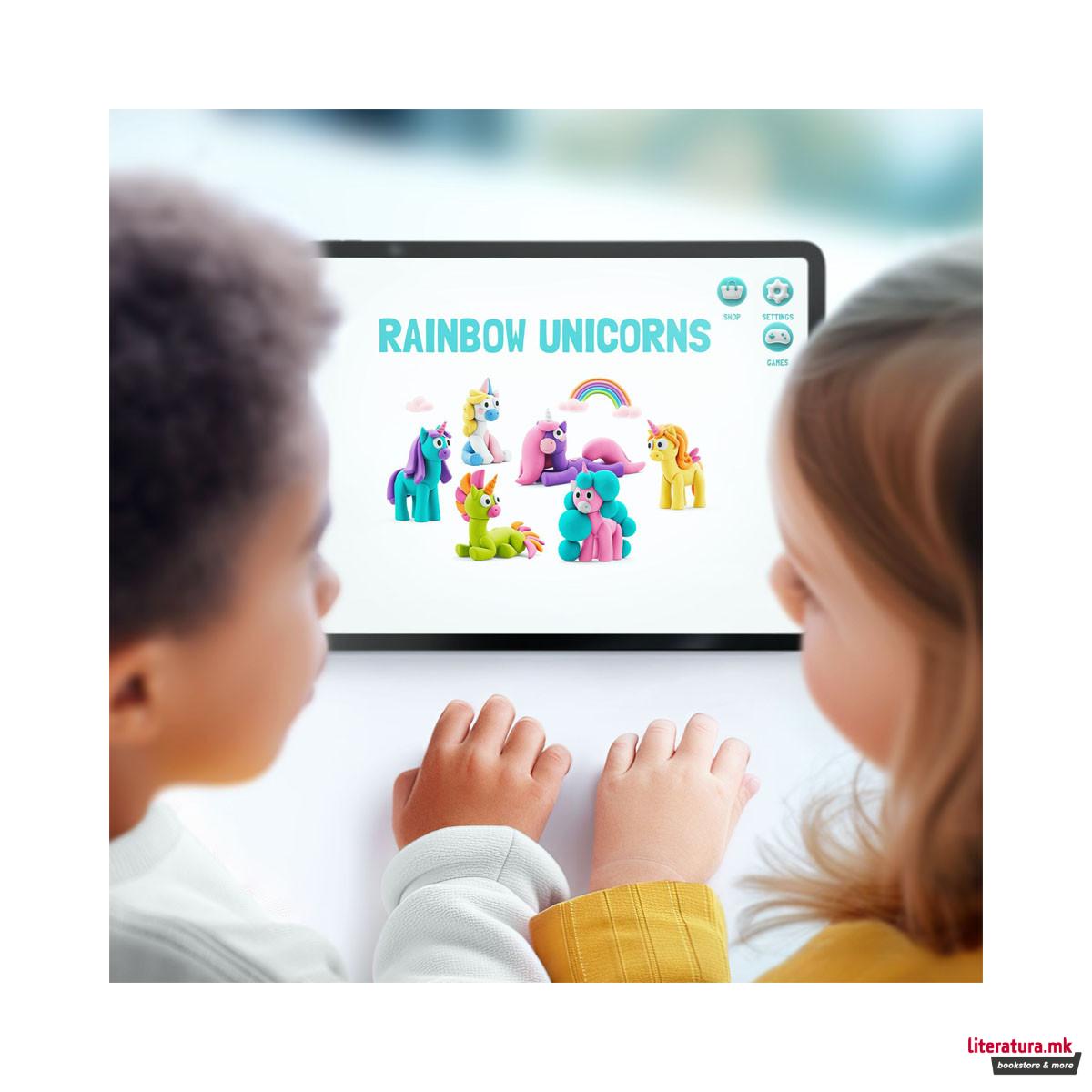 Сет за изработка со глина Rainbow Unicorns 