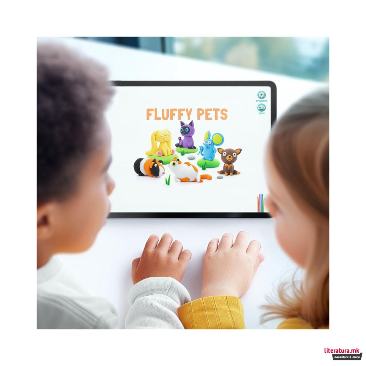 Сет за изработка со глина Fluffy Pets 