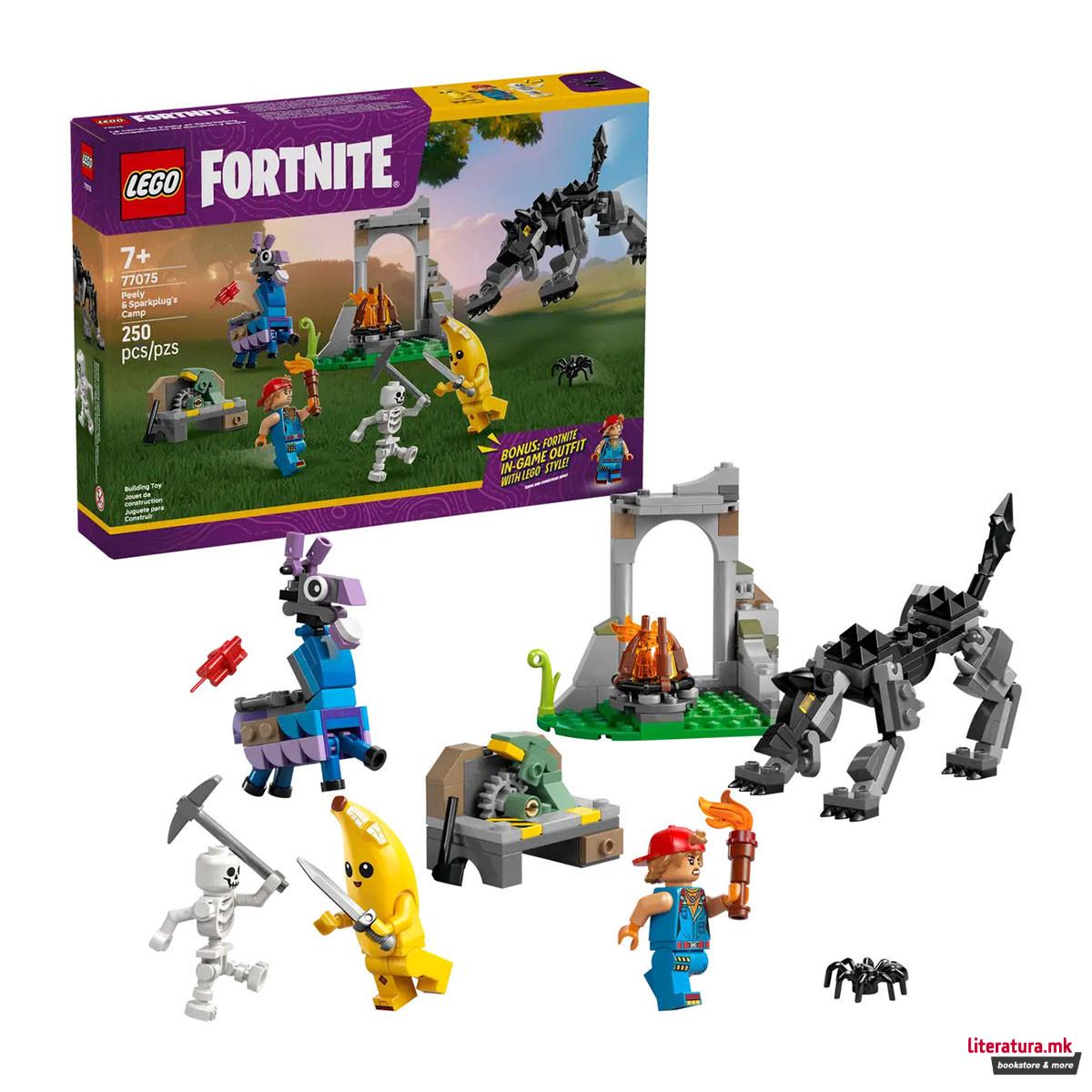 LEGO коцки, Fortnite, Peely & Sparkplug's Camp 