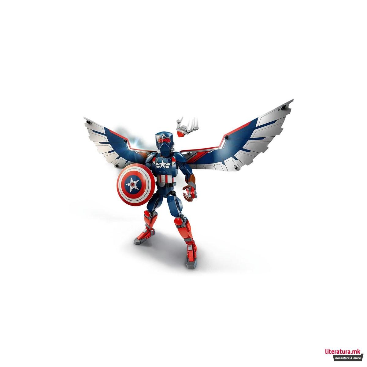 LEGO коцки, Marvel, New Captain America Construction Figure