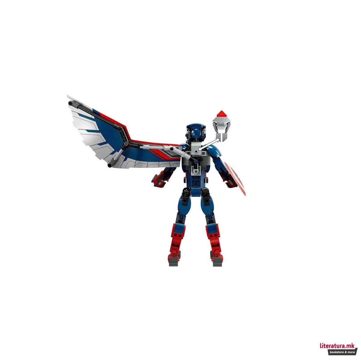 LEGO коцки, Marvel, New Captain America Construction Figure