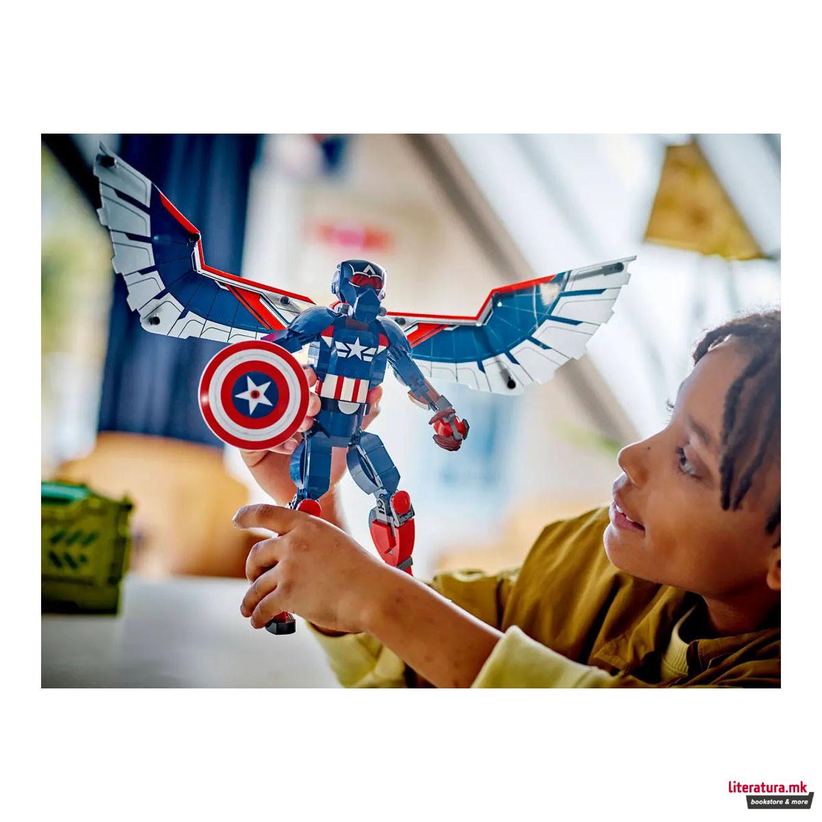 LEGO коцки, Marvel, New Captain America Construction Figure
