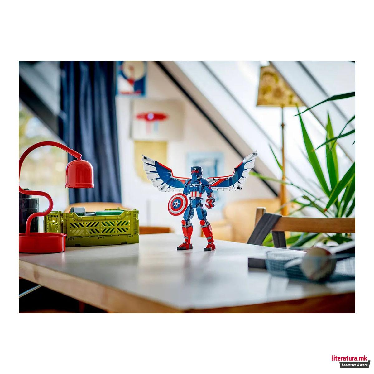 LEGO коцки, Marvel, New Captain America Construction Figure