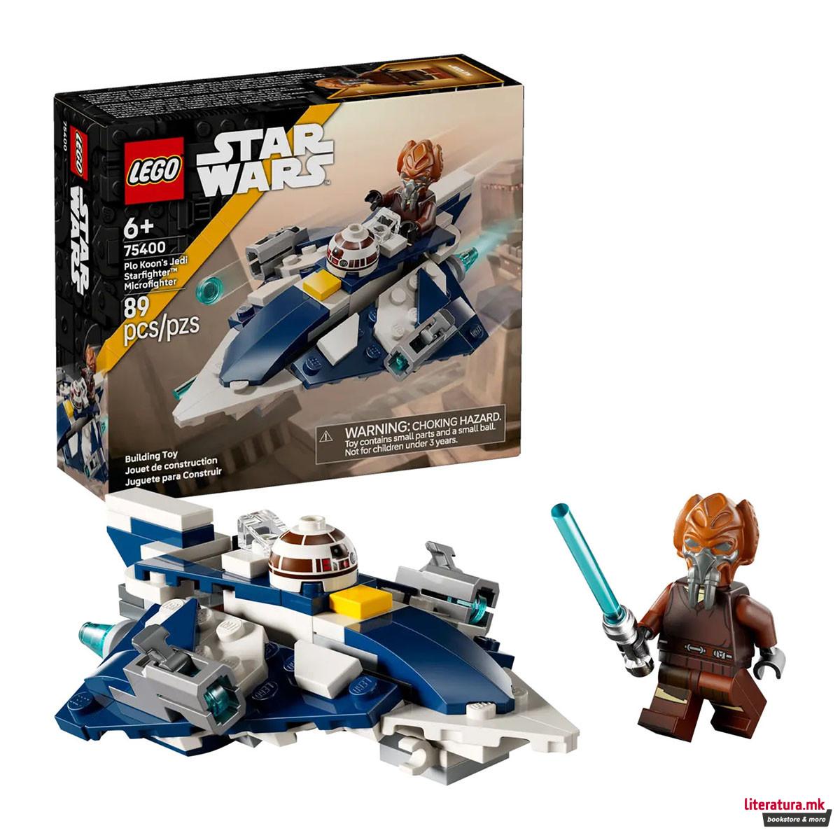 LEGO коцки, Star Wars, Plo Koon's Jedi Starfighter™ Microfighter 