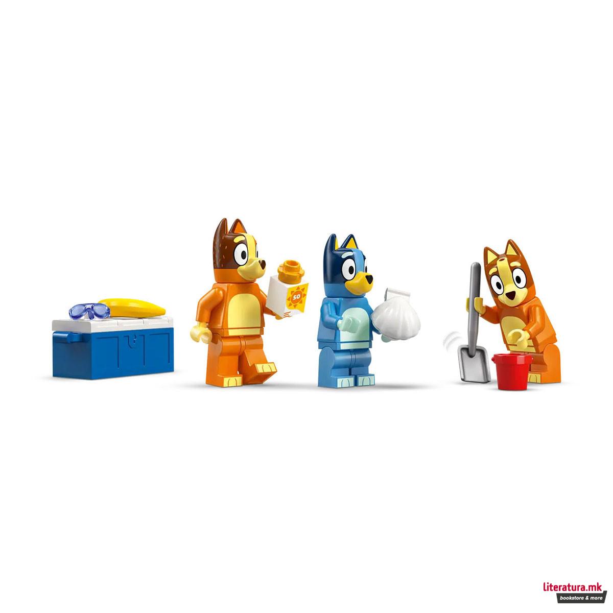 LEGO коцки, Bluey, Bluey's Beach & Family Car Trip 