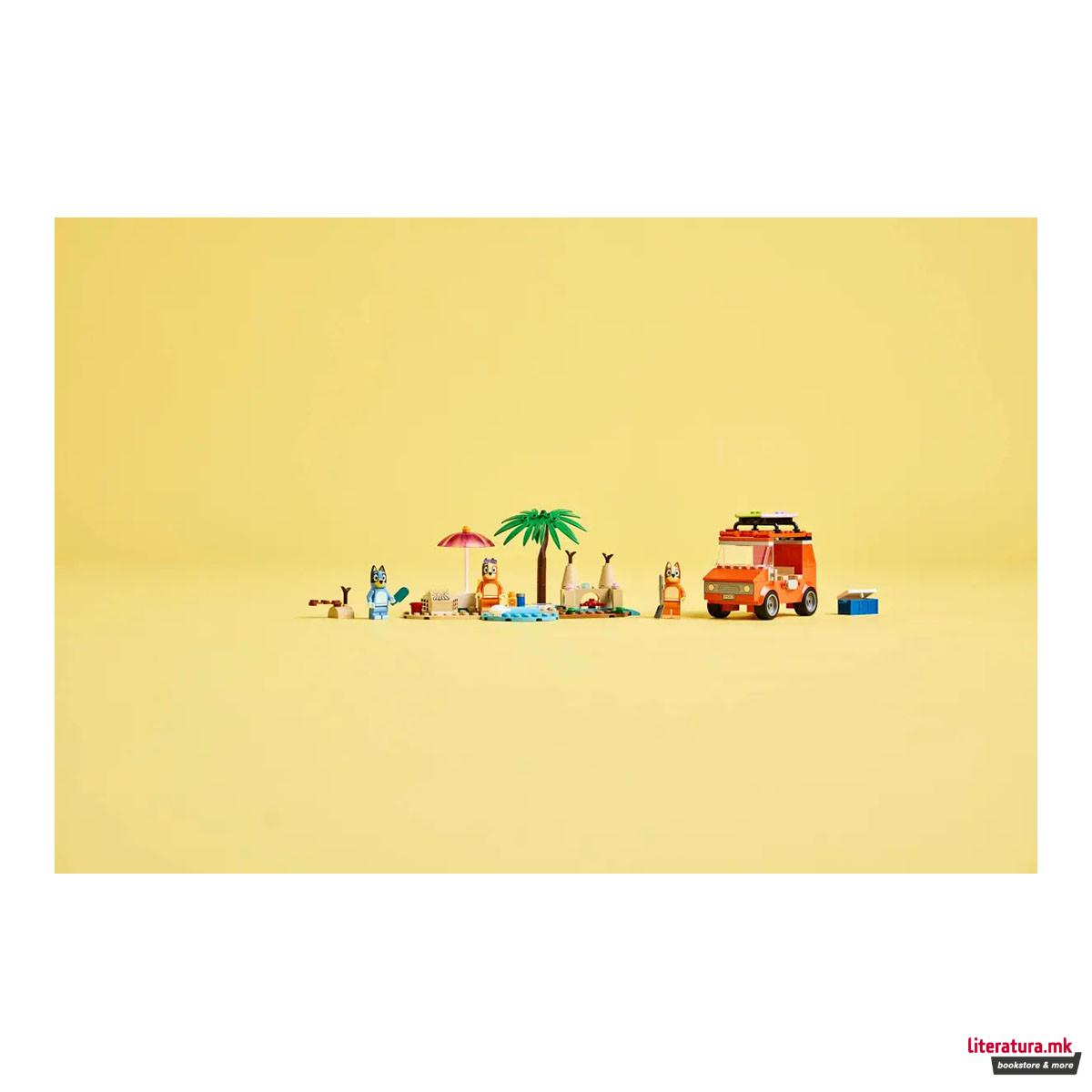 LEGO коцки, Bluey, Bluey's Beach & Family Car Trip 